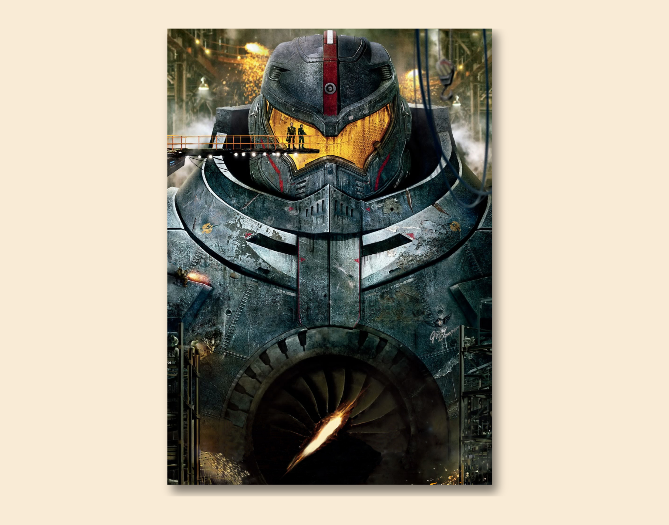 "PACIFIC RIM: MOVIE"- Shiny & Sturdy Metallic Poster Art That Pops & Sticks (Literally!)