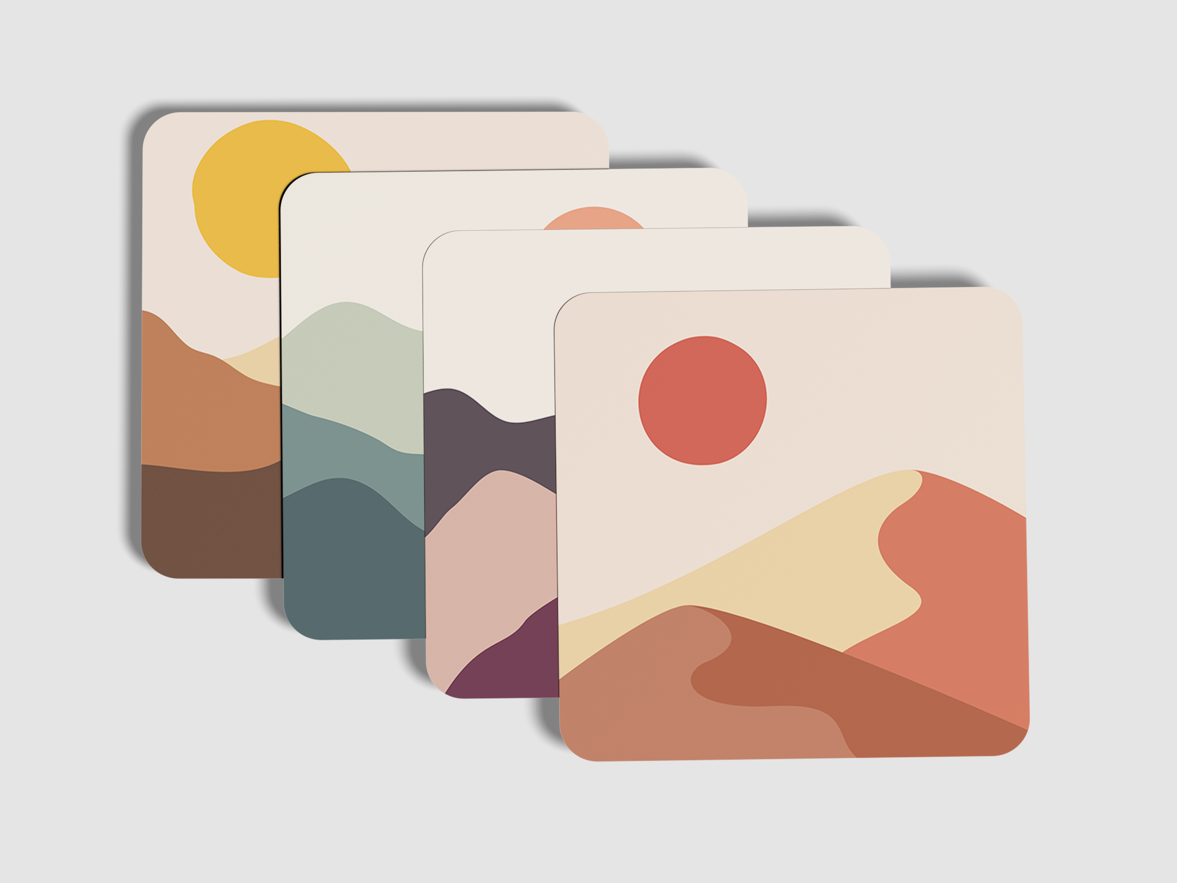 "Mountain Vibes" Coaster Set of 4