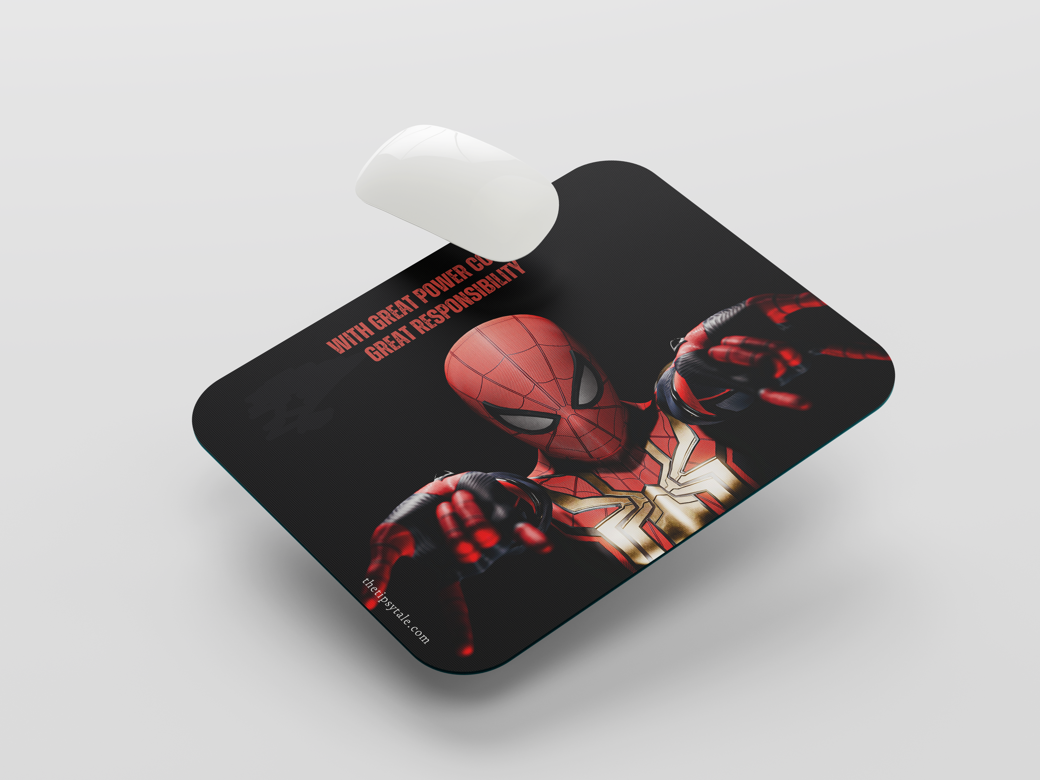 "SPIDERMAN GREAT POWER: DIALOGUE" Mousepad Enhance Your Workspace with Style