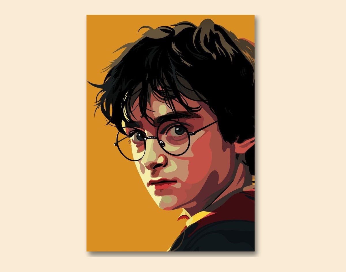 "HARRY POTTER ILLUSTRATION" -Shiny & Sturdy Metallic Poster Art That Pops & Sticks