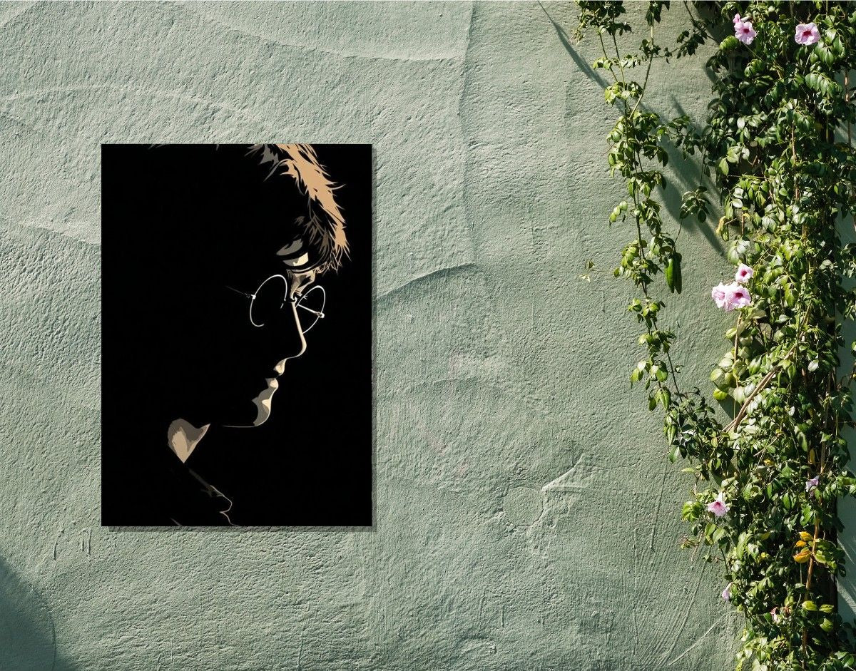 "HARRY POTTER SILHOUETTE" -Shiny & Sturdy Metallic Poster Art That Pops & Sticks