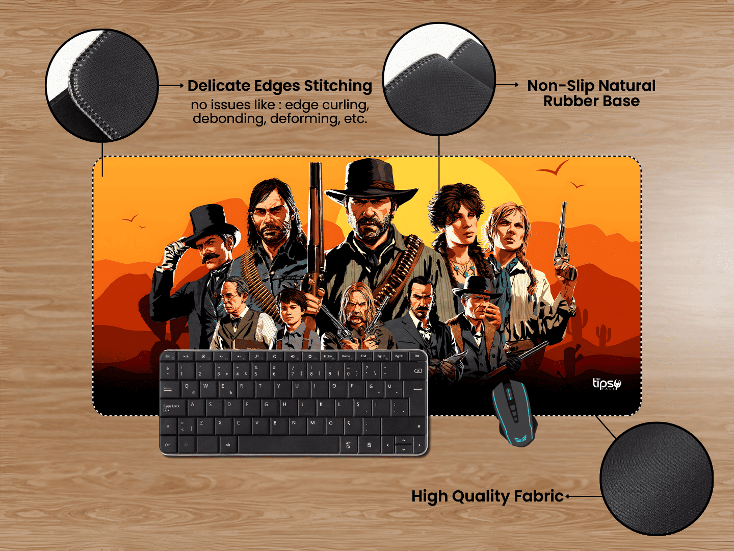 "RED DEAD REDEMPTION II" Gaming Mousepad Elevate Your Gaming Experience