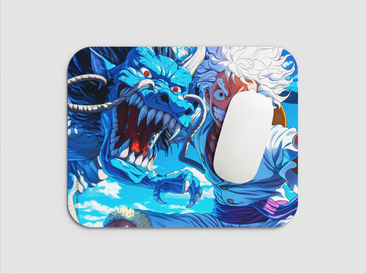 "LUFFY VS KAIDO" Mousepad: Enhance Your Workspace with Style