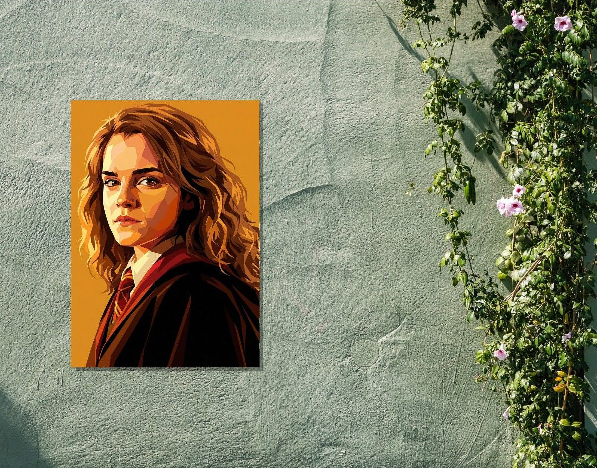 "Hermione Jean Granger - HARRY POTTER" -Shiny & Sturdy Metallic Poster Art That Pops & Sticks