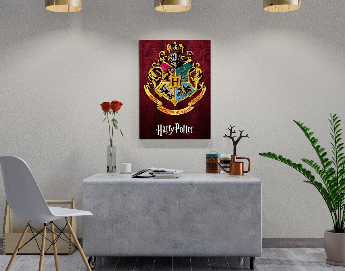 "HARRY POTTER - HOGWARTS" -Shiny & Sturdy Metallic Poster Art That Pops & Sticks