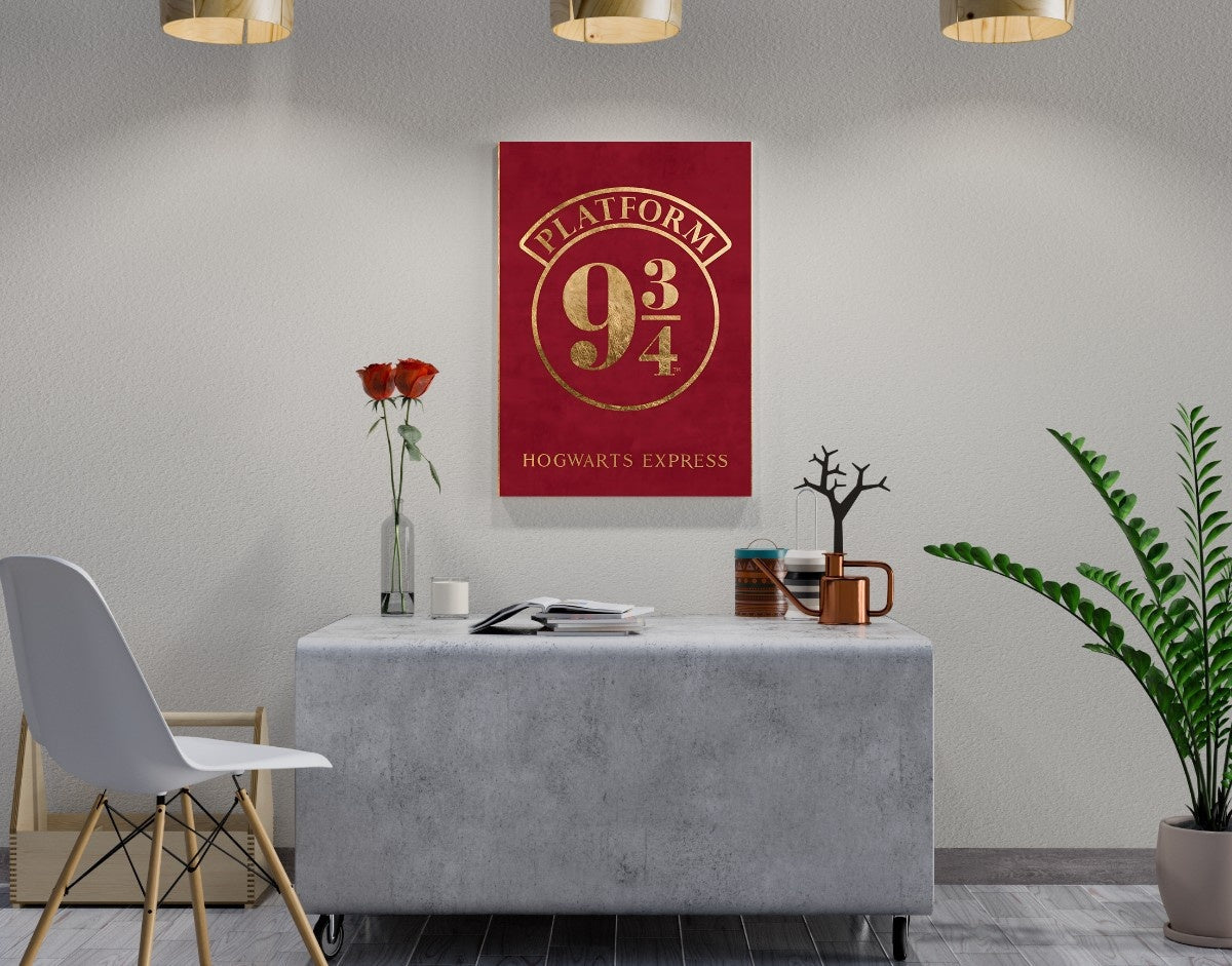 " HOGWARTS EXPRESS " -Shiny & Sturdy Metallic Poster Art That Pops & Sticks