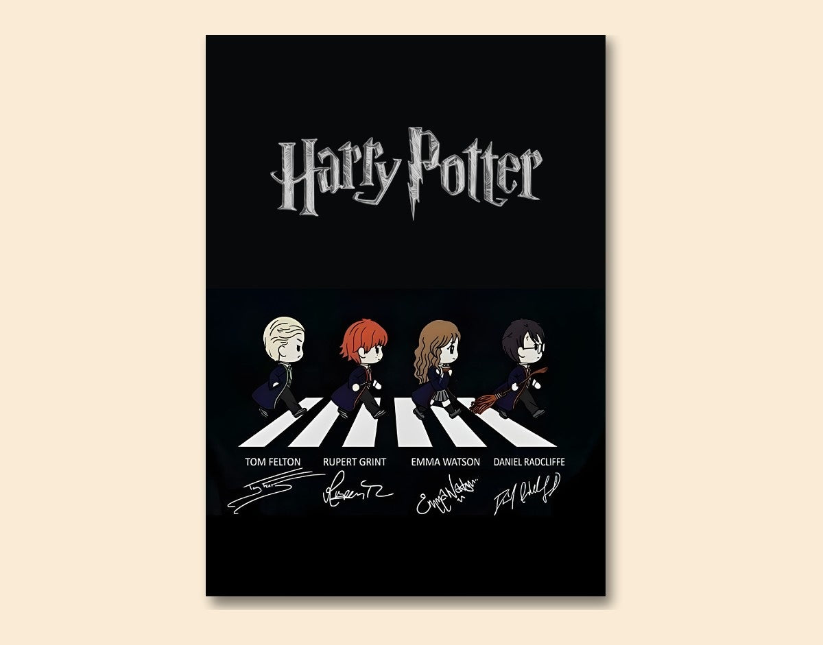 "HARRY POTTER - THE OG CREW" -Shiny & Sturdy Metallic Poster Art That Pops & Sticks