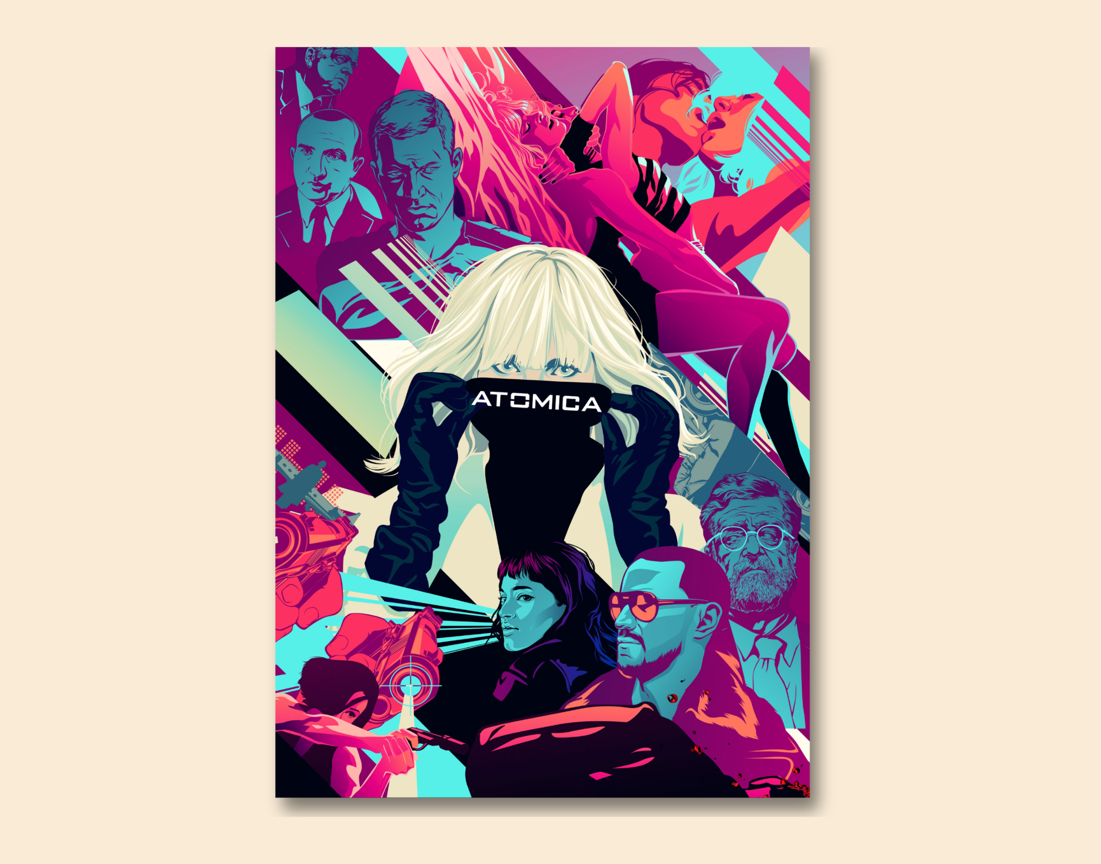 "ATOMICA: SCI-FIC MOVIE"- Shiny & Sturdy Metallic Poster Art That Pops & Sticks (Literally!)