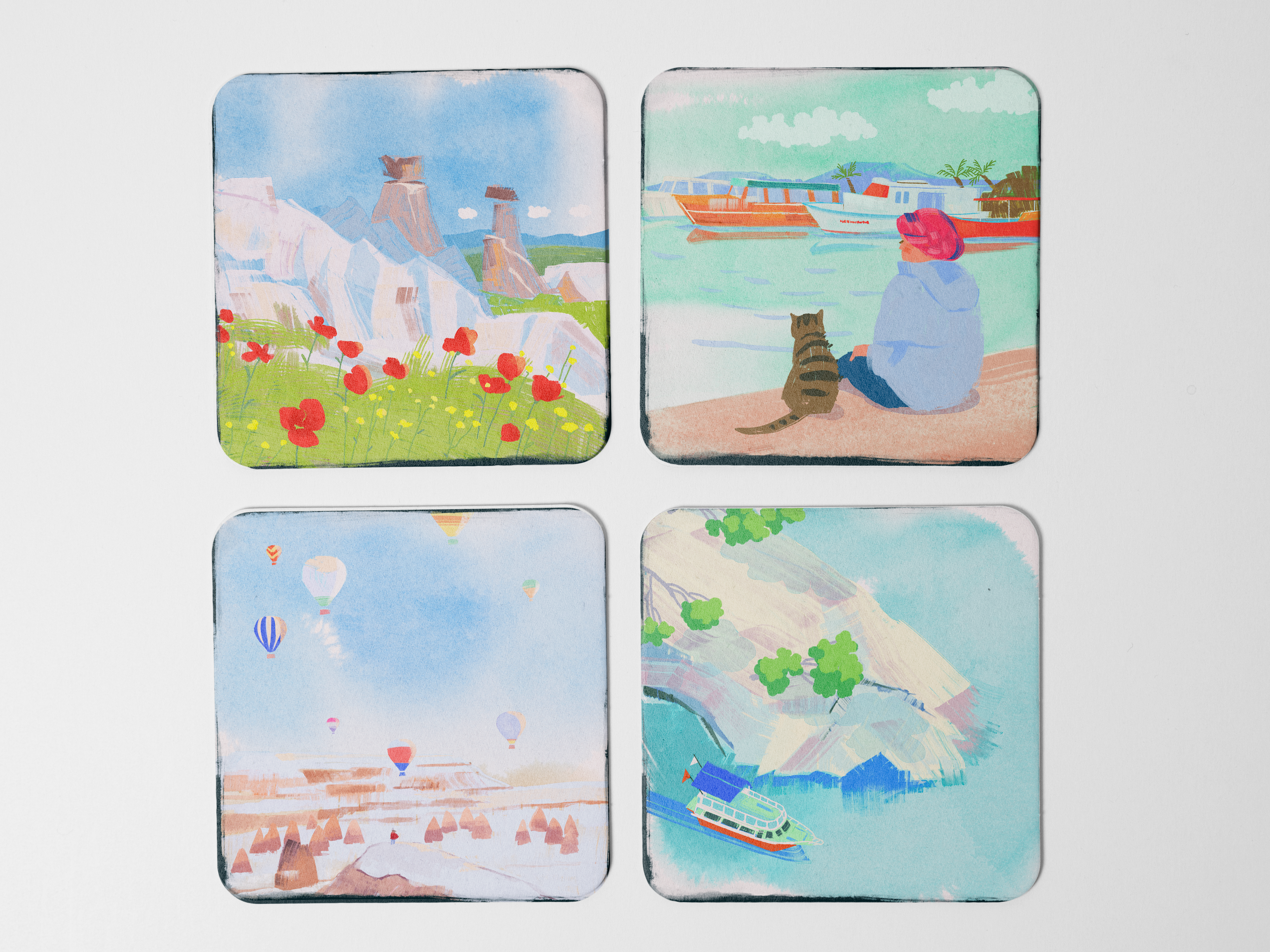 "Nature Lover" Coaster Set of 4