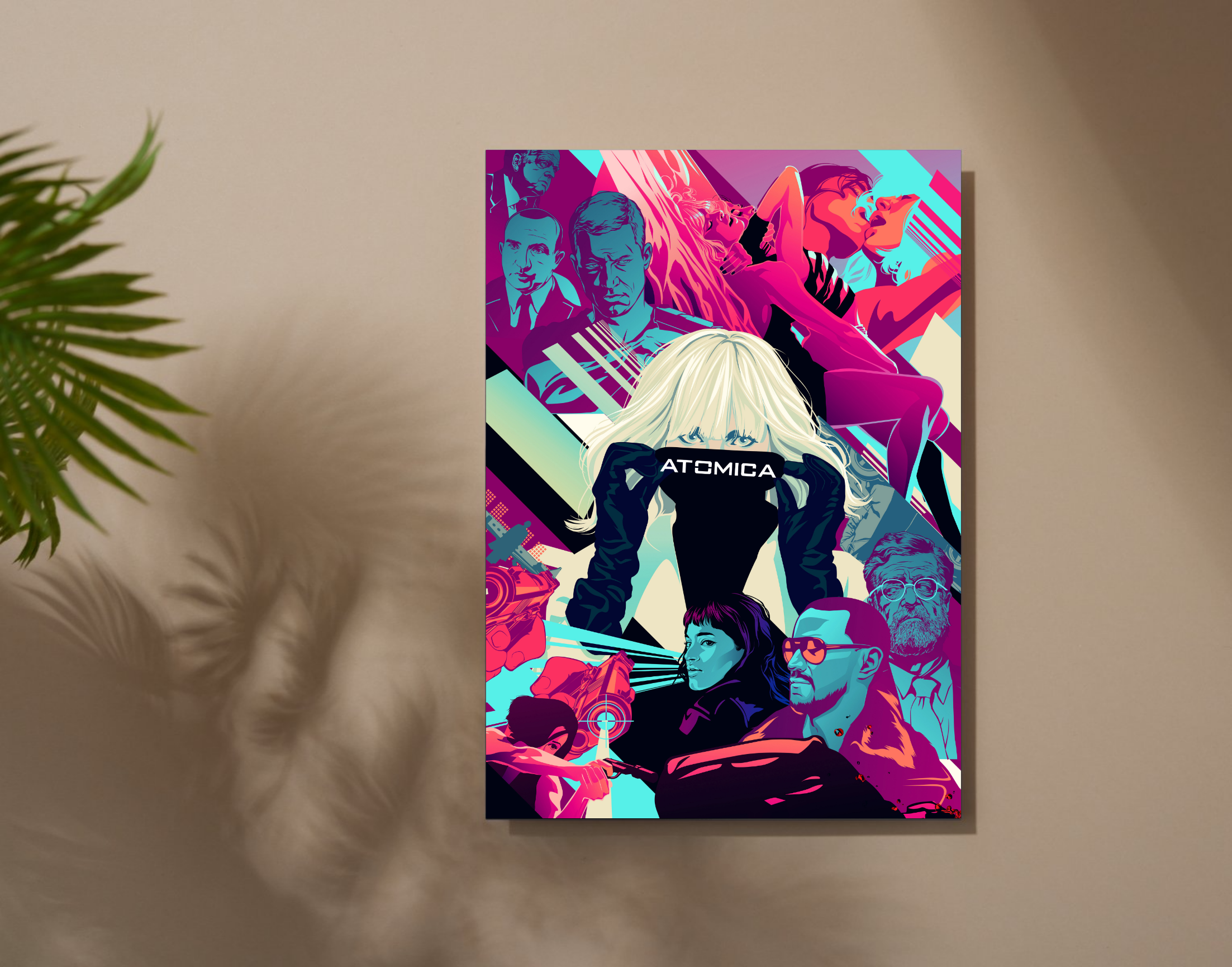 "ATOMICA: SCI-FIC MOVIE"- Shiny & Sturdy Metallic Poster Art That Pops & Sticks (Literally!)