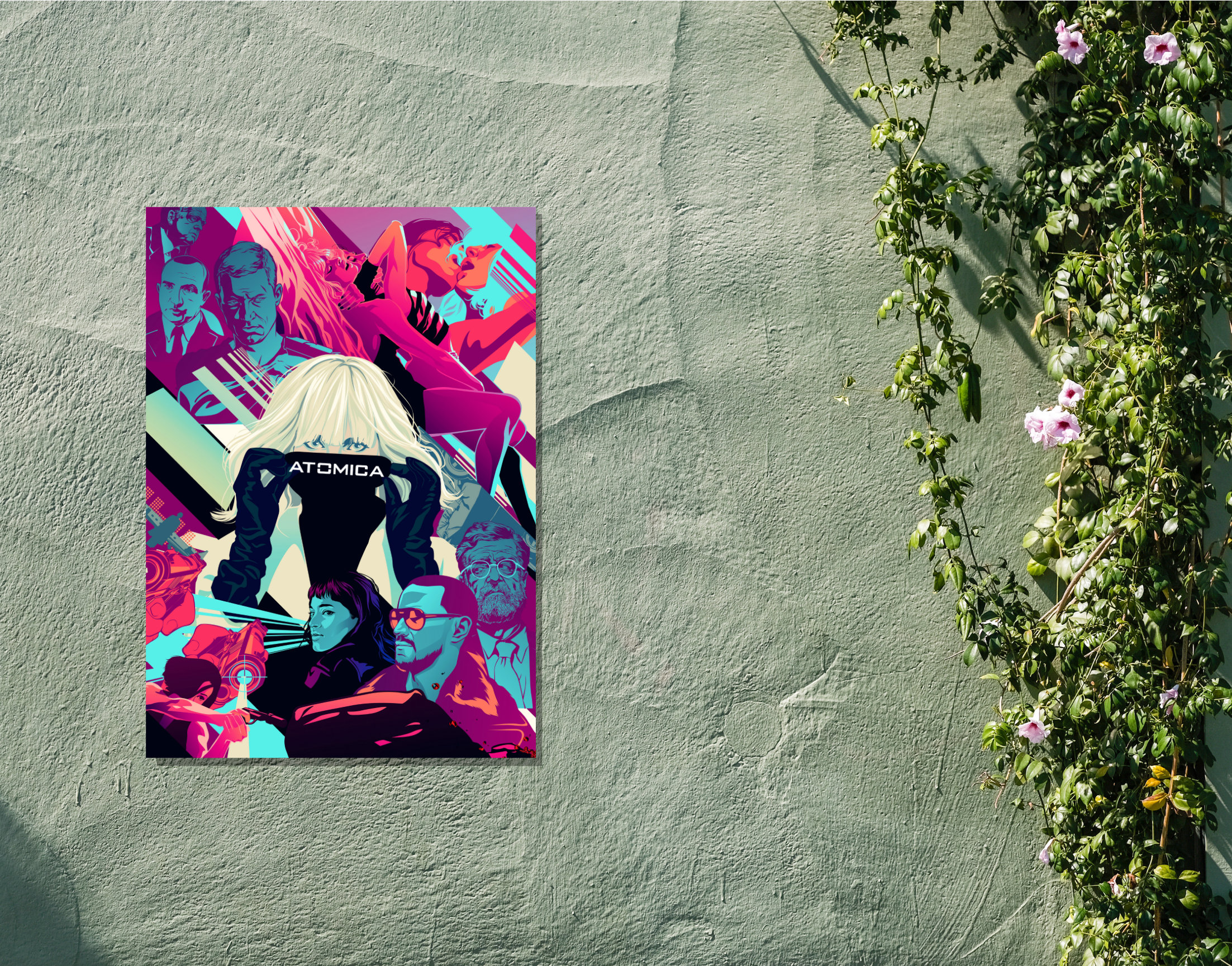 "ATOMICA: SCI-FIC MOVIE"- Shiny & Sturdy Metallic Poster Art That Pops & Sticks (Literally!)