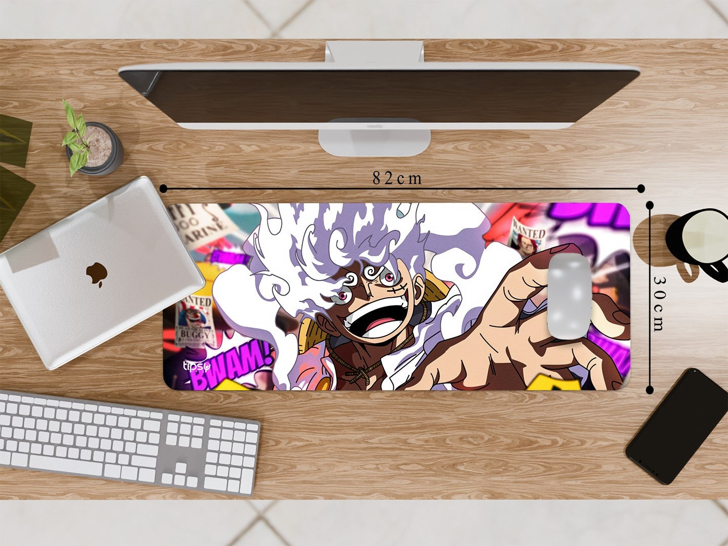 "SUN GOD NIKA MONKEY -ONE PIECE" Gaming Mousepad Elevate Your Gaming Experience
