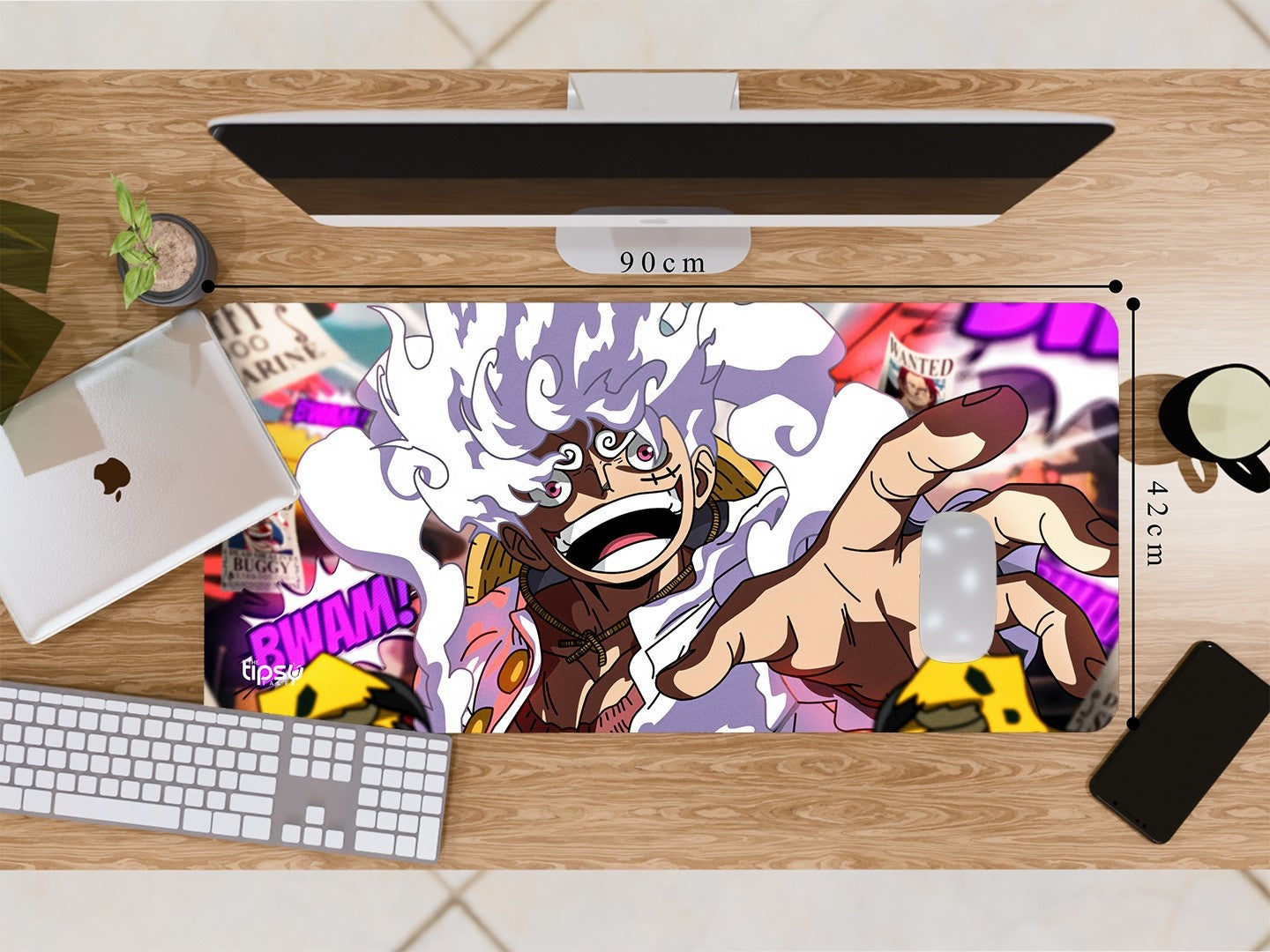 "SUN GOD NIKA MONKEY -ONE PIECE" Gaming Mousepad Elevate Your Gaming Experience