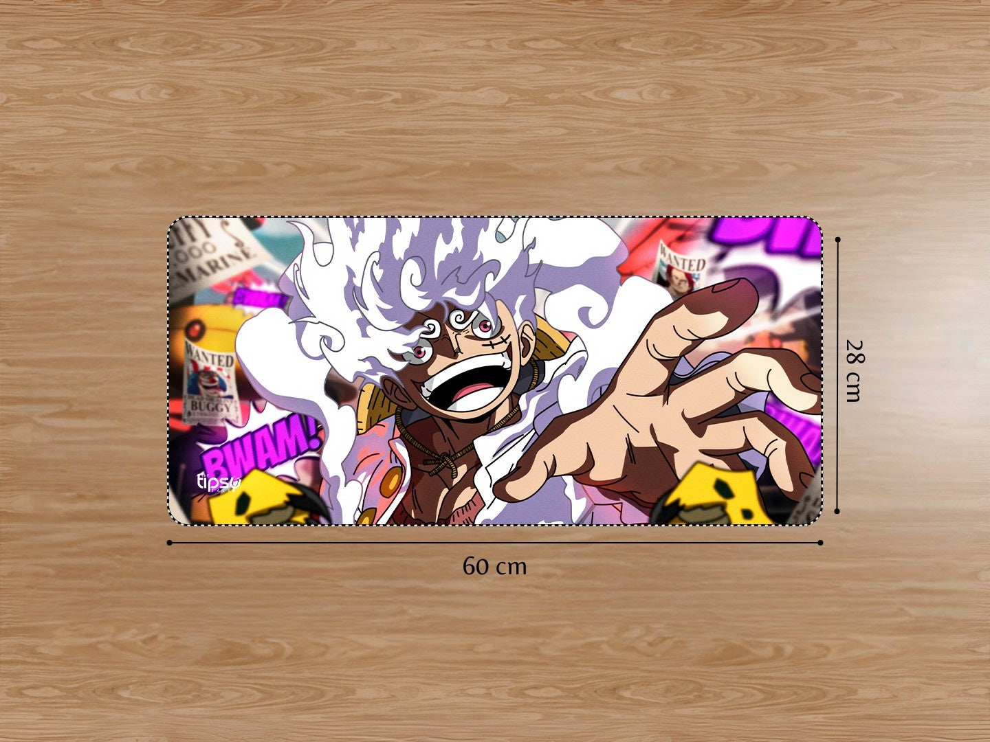 "SUN GOD NIKA MONKEY -ONE PIECE" Gaming Mousepad Elevate Your Gaming Experience