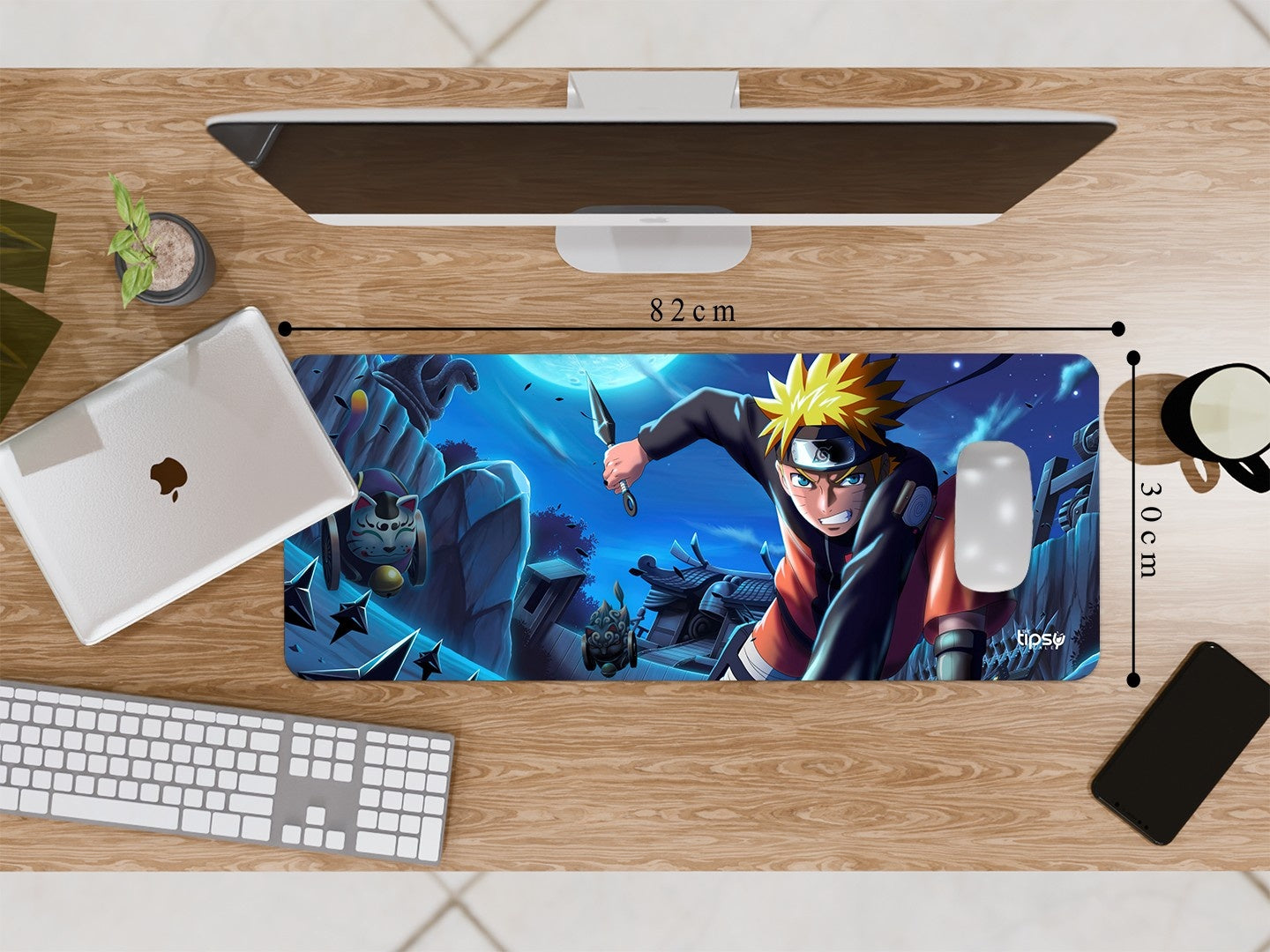 "NARUTO UZUMAKI ACTION POWER" Gaming Mousepad Elevate Your Gaming Experience