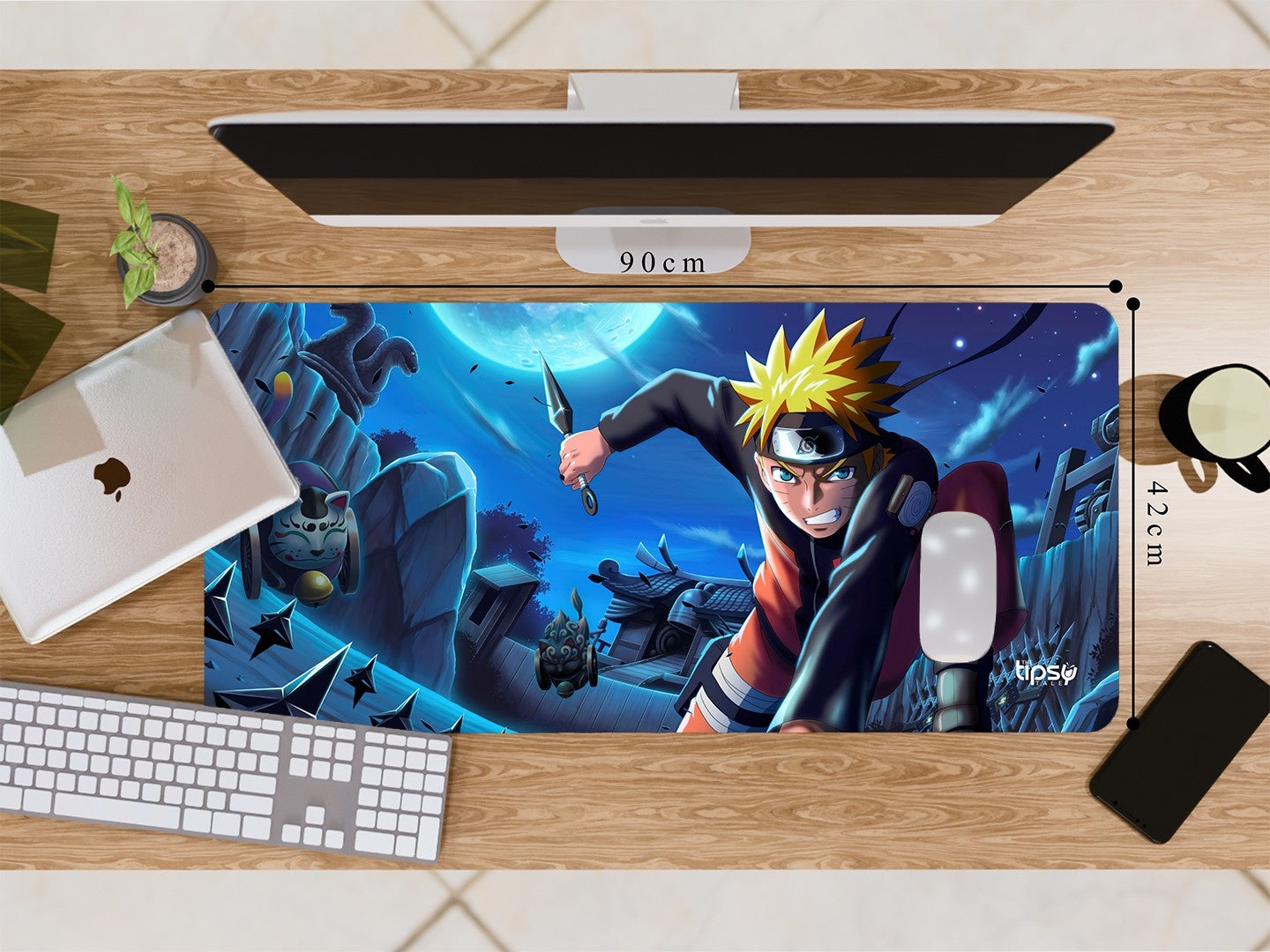 "NARUTO UZUMAKI ACTION POWER" Gaming Mousepad Elevate Your Gaming Experience