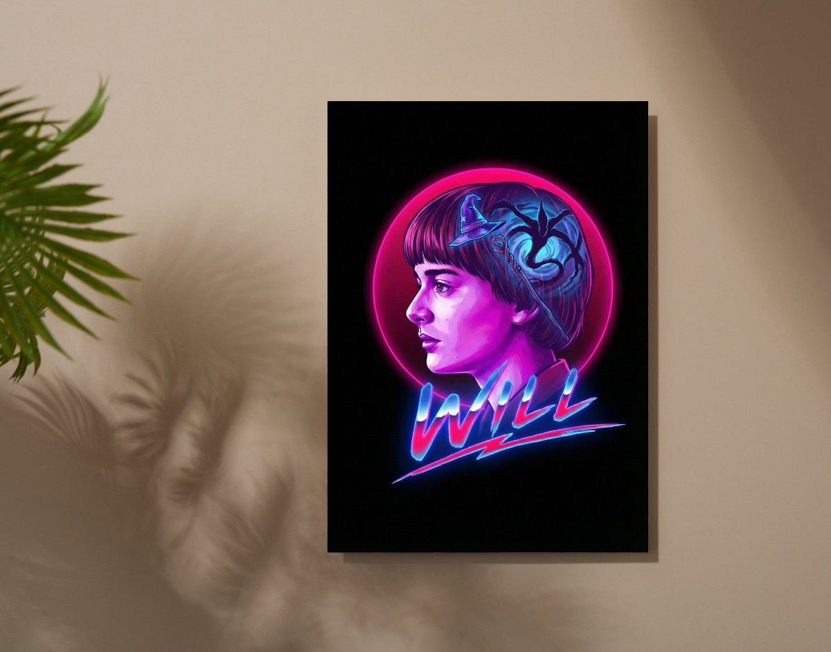 "WILL Byers" -Shiny & Sturdy Metallic Poster Art That Pops & Sticks