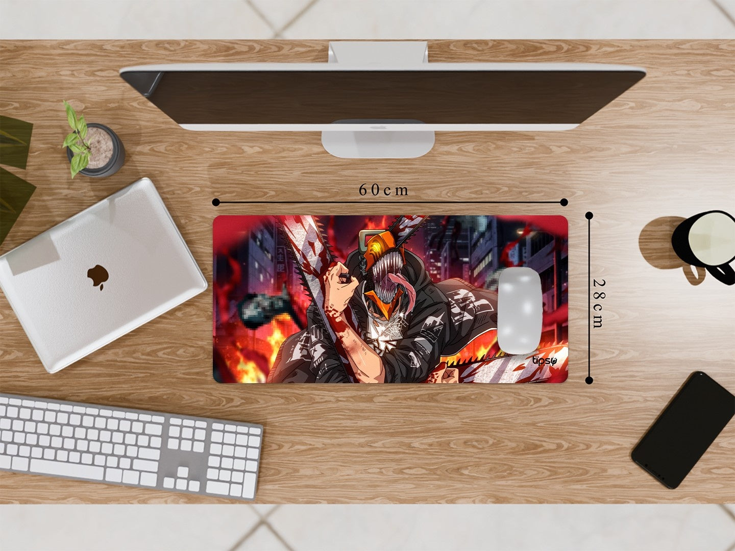 "DENJI BLOODY BADASS" Gaming Mousepad Elevate Your Gaming Experience