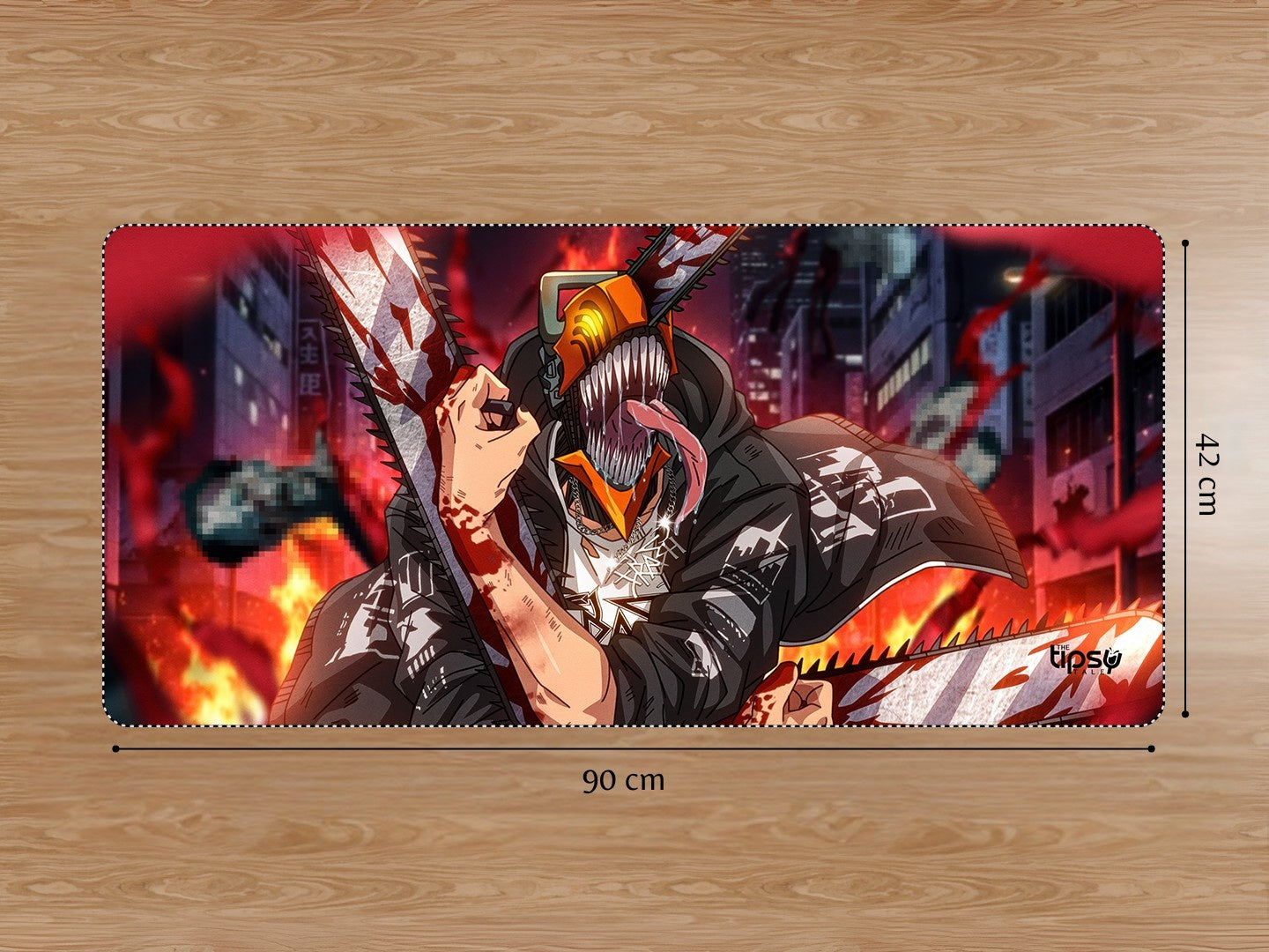 "DENJI BLOODY BADASS" Gaming Mousepad Elevate Your Gaming Experience