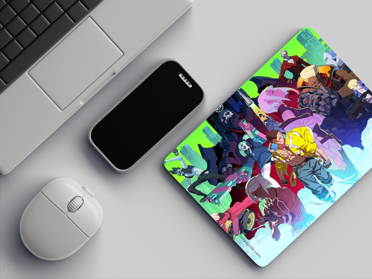 "CYBERPUNK 2077- CHROME RUSH " Mousepad: Enhance Your Workspace with Style