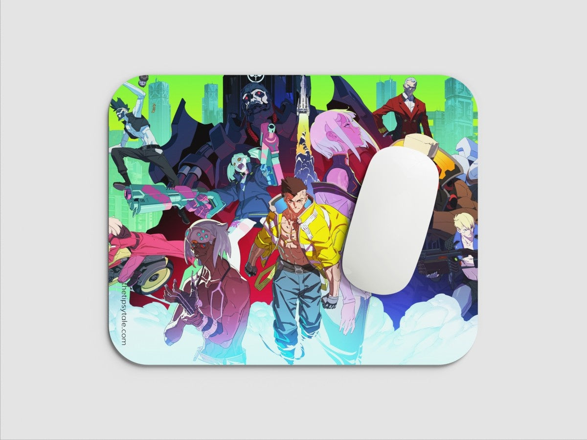 "CYBERPUNK 2077- CHROME RUSH " Mousepad: Enhance Your Workspace with Style