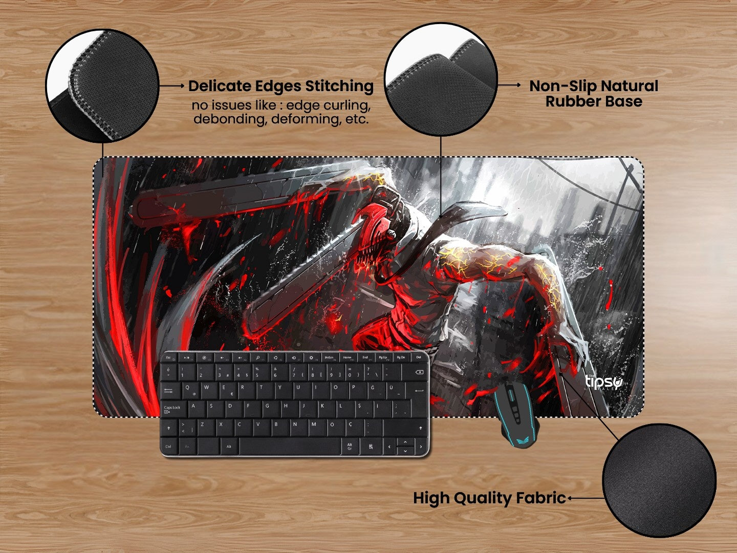 "DENJI CHAINSAW MAN - MANGA SERIES" Gaming Mousepad Elevate Your Gaming Experience