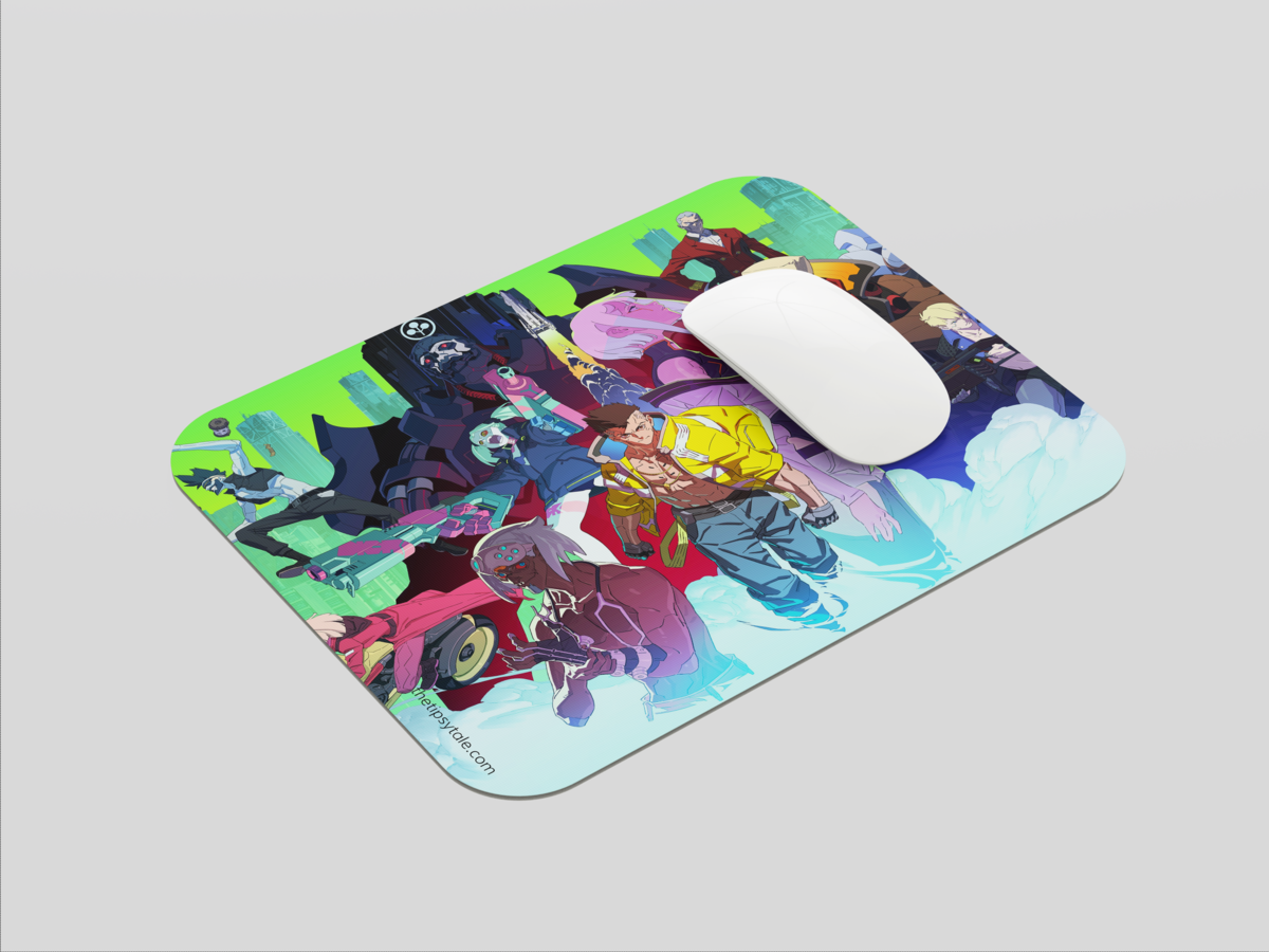 "CYBERPUNK 2077- CHROME RUSH " Mousepad: Enhance Your Workspace with Style