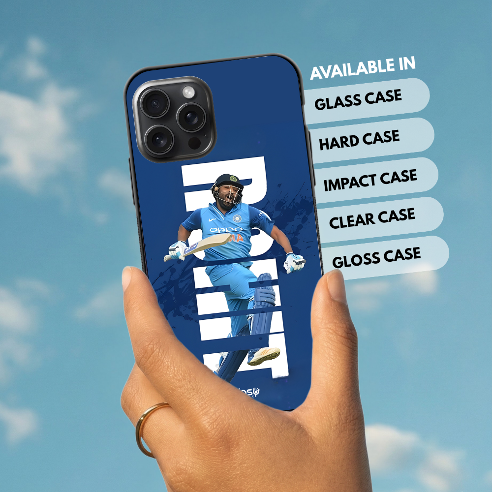 "ROHIT SHARMA 45 HITMAN FANDOM" -Mobile Covers Shock Resistant, Slim & Stylish Cases