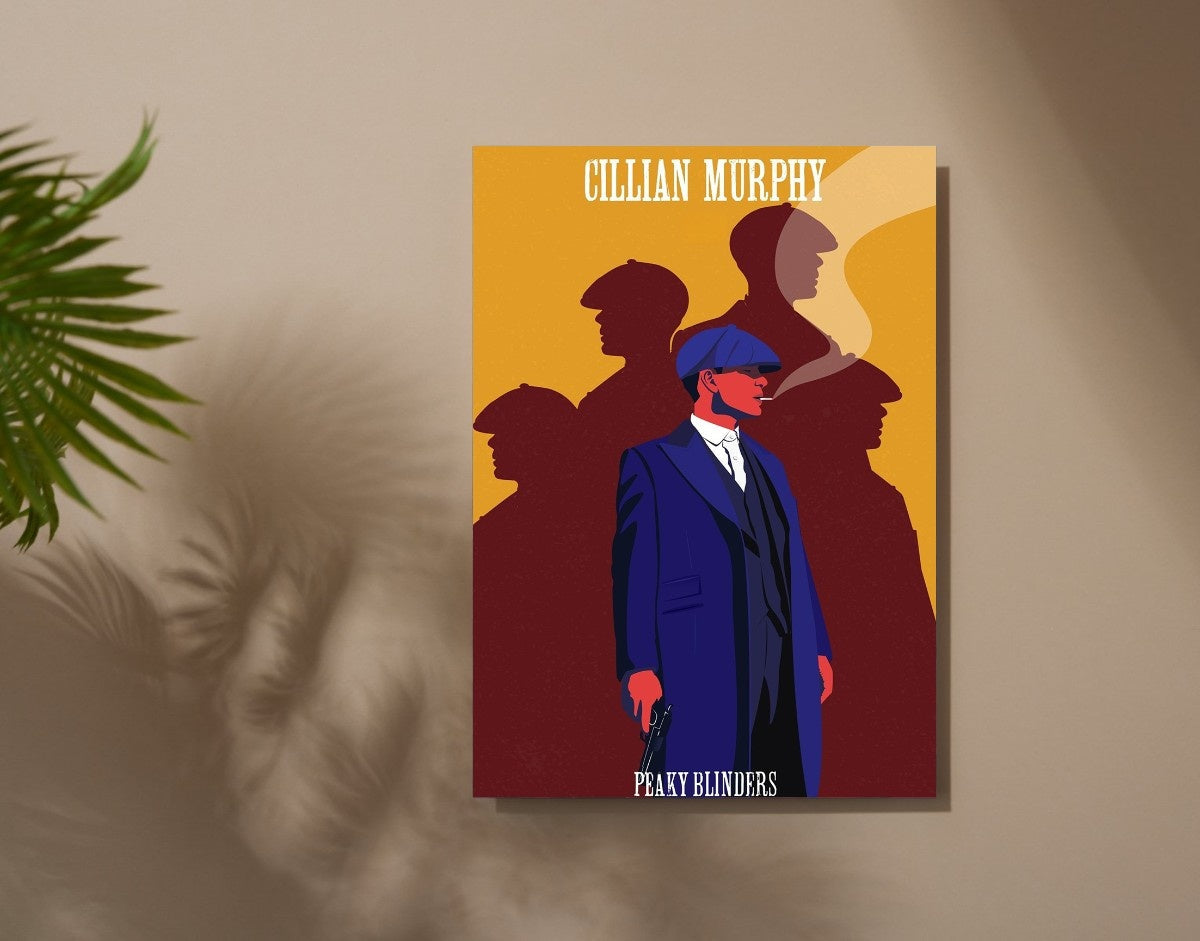 "CILLIAN MURPHY - PEAKY BLINDER" -Shiny & Sturdy Metallic Poster Art That Pops & Sticks