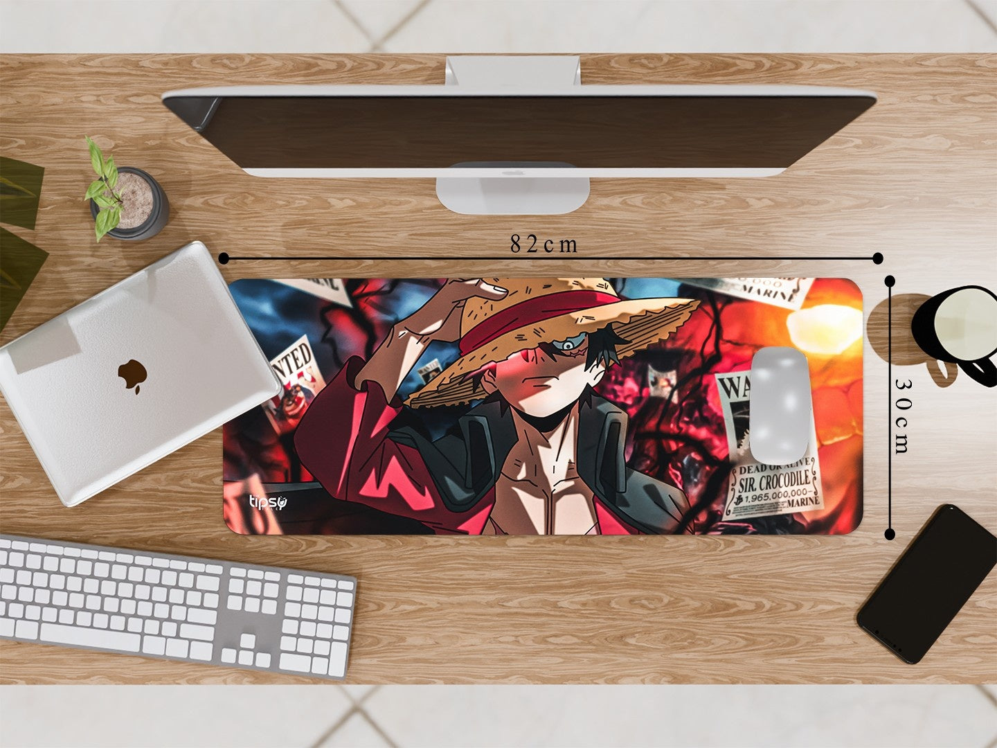 "MONKEY D LUFFY WANTED - DEAD OR ALIVE " Gaming Mousepad Elevate Your Gaming Experience