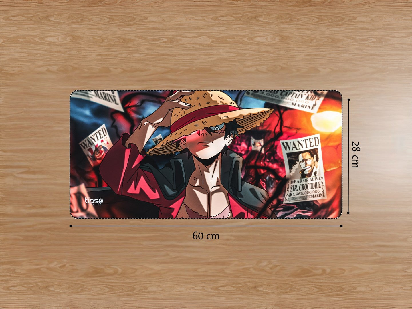 "MONKEY D LUFFY WANTED - DEAD OR ALIVE " Gaming Mousepad Elevate Your Gaming Experience