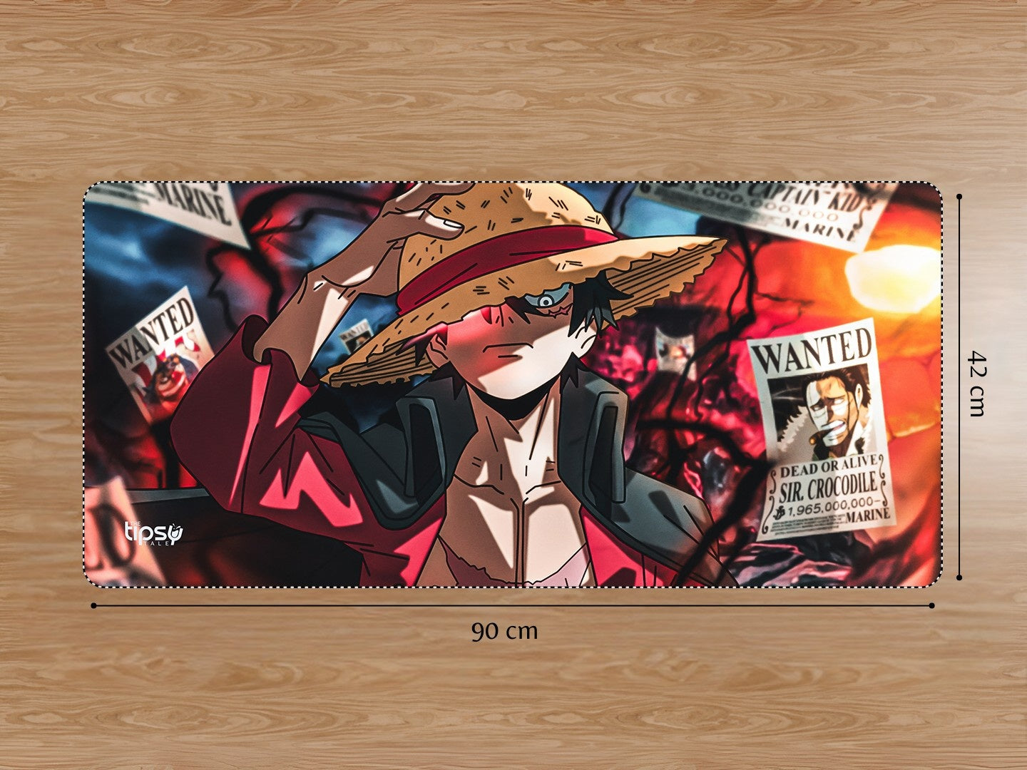"MONKEY D LUFFY WANTED - DEAD OR ALIVE " Gaming Mousepad Elevate Your Gaming Experience