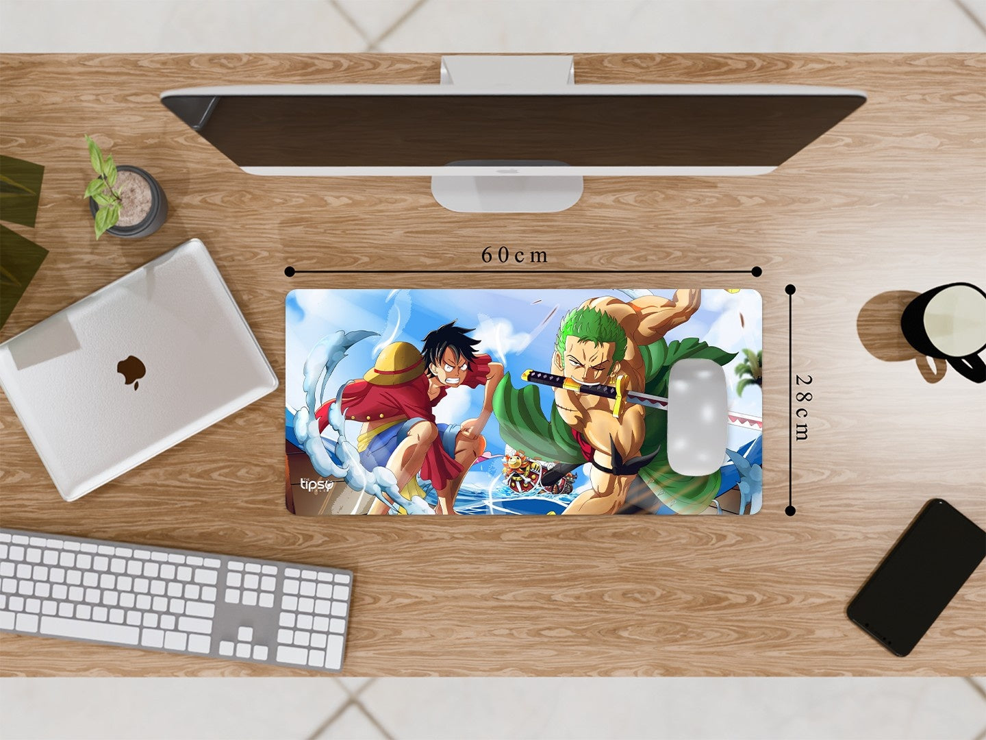 "MONKEY D LUFFY VS ZORO" Gaming Mousepad Elevate Your Gaming Experience