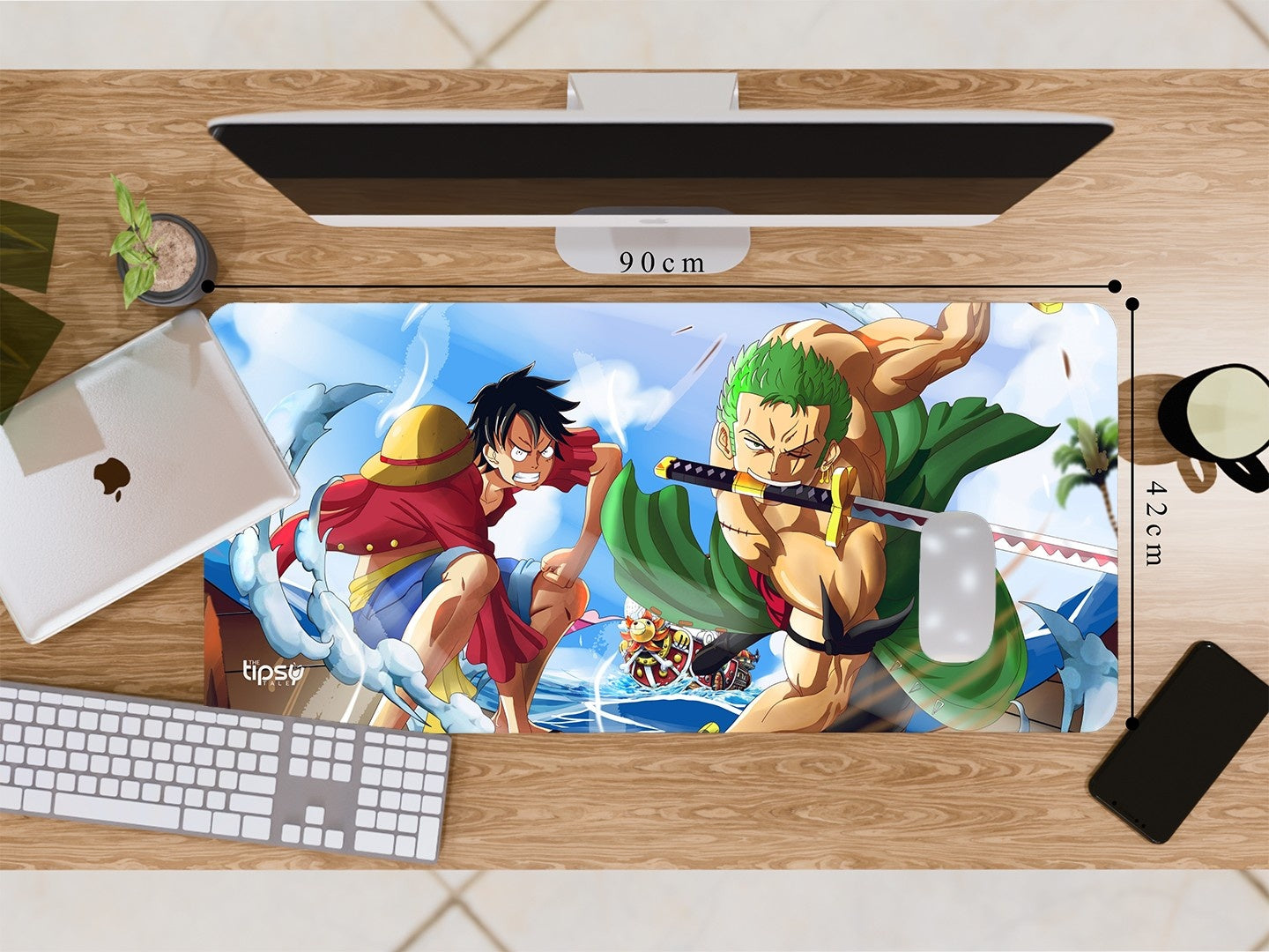 "MONKEY D LUFFY VS ZORO" Gaming Mousepad Elevate Your Gaming Experience