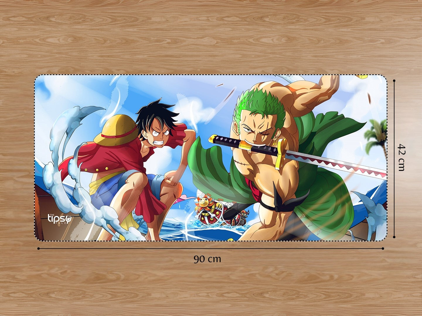 "MONKEY D LUFFY VS ZORO" Gaming Mousepad Elevate Your Gaming Experience