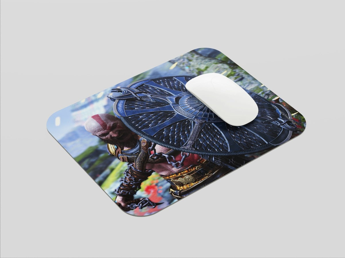 "KRATOS - GOD OF WAR " Mousepad: Enhance Your Workspace with Style