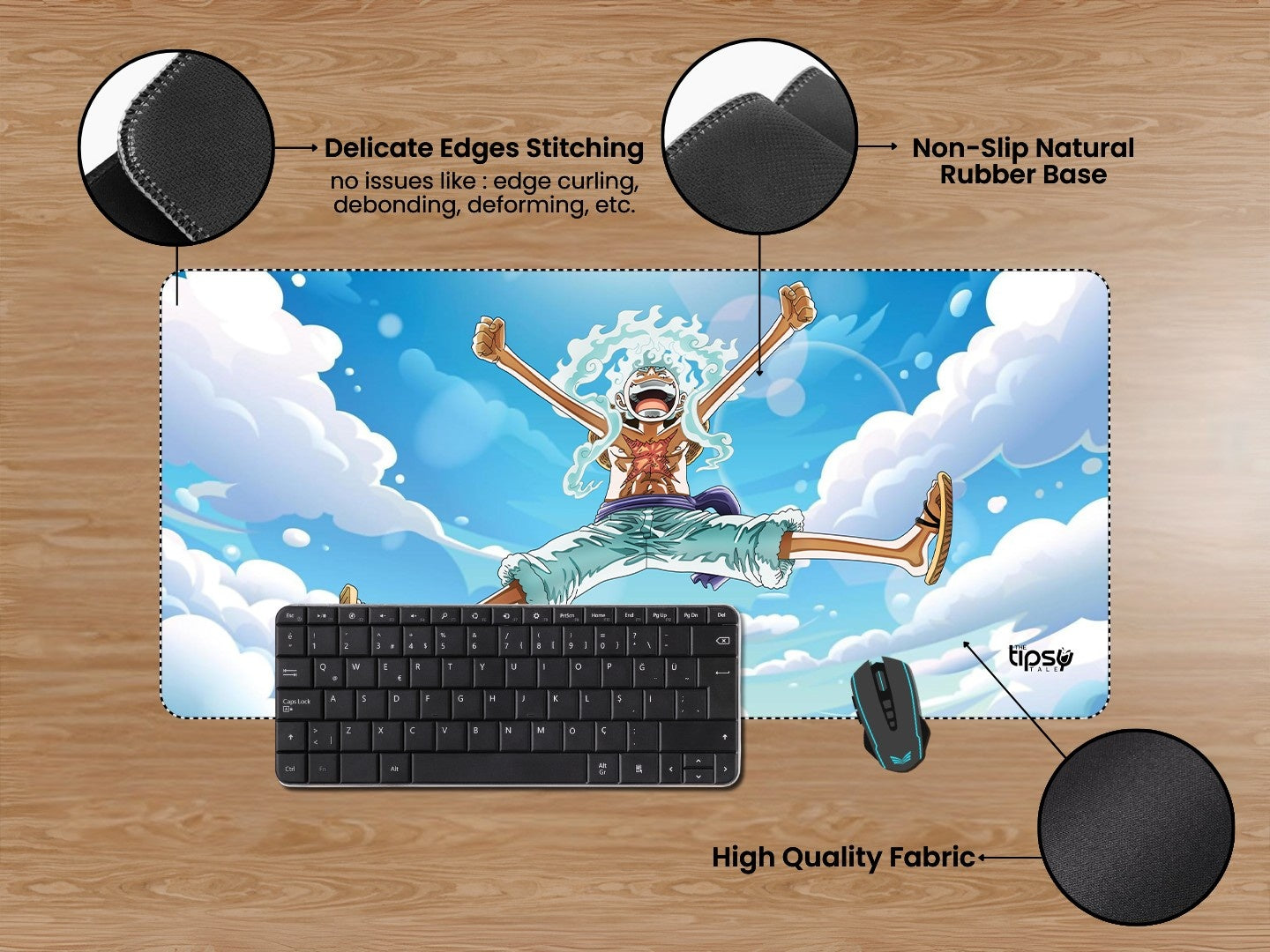 "MONKEY D LIFFY - GEAR 5 " Gaming Mousepad Elevate Your Gaming Experience