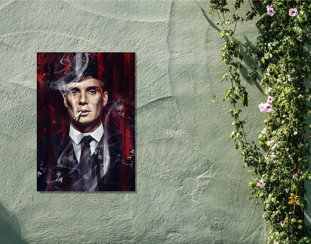 "THOMAS SHELBY - PEAKY BLINDERS SEASON 1" -Shiny & Sturdy Metallic Poster Art That Pops & Sticks