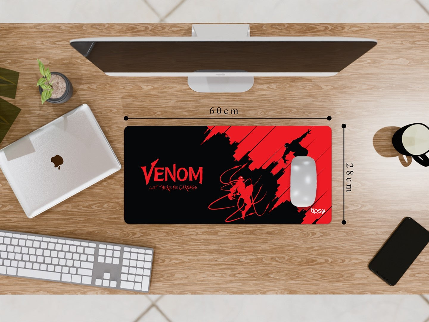 "VENOM VS CARNAGE" Gaming Mousepad Elevate Your Gaming Experience