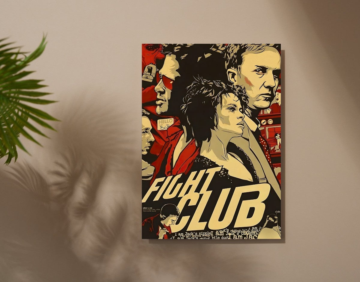 "FIGHT CLUB - THE ALTER EGO" -Shiny & Sturdy Metallic Poster Art That Pops & Sticks