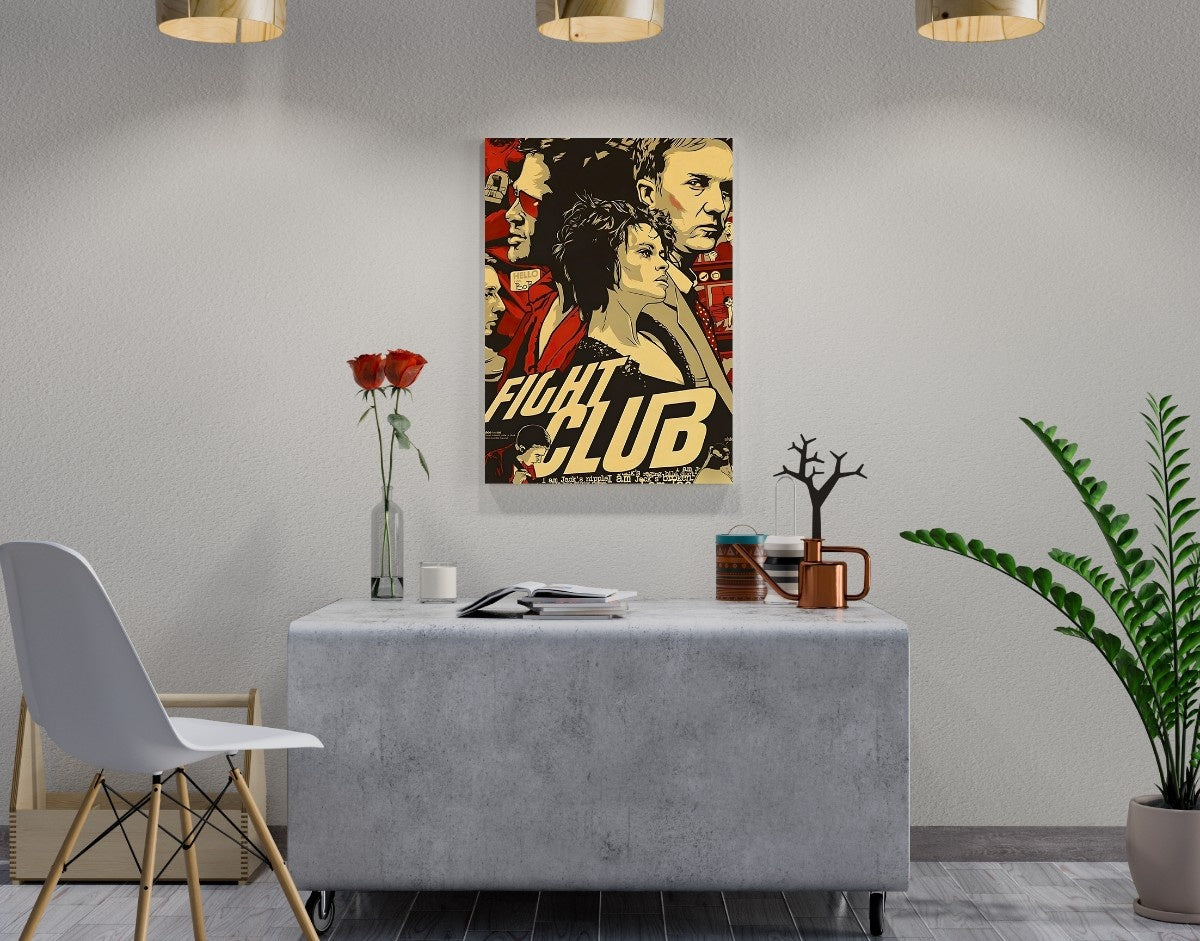 "FIGHT CLUB - THE ALTER EGO" -Shiny & Sturdy Metallic Poster Art That Pops & Sticks