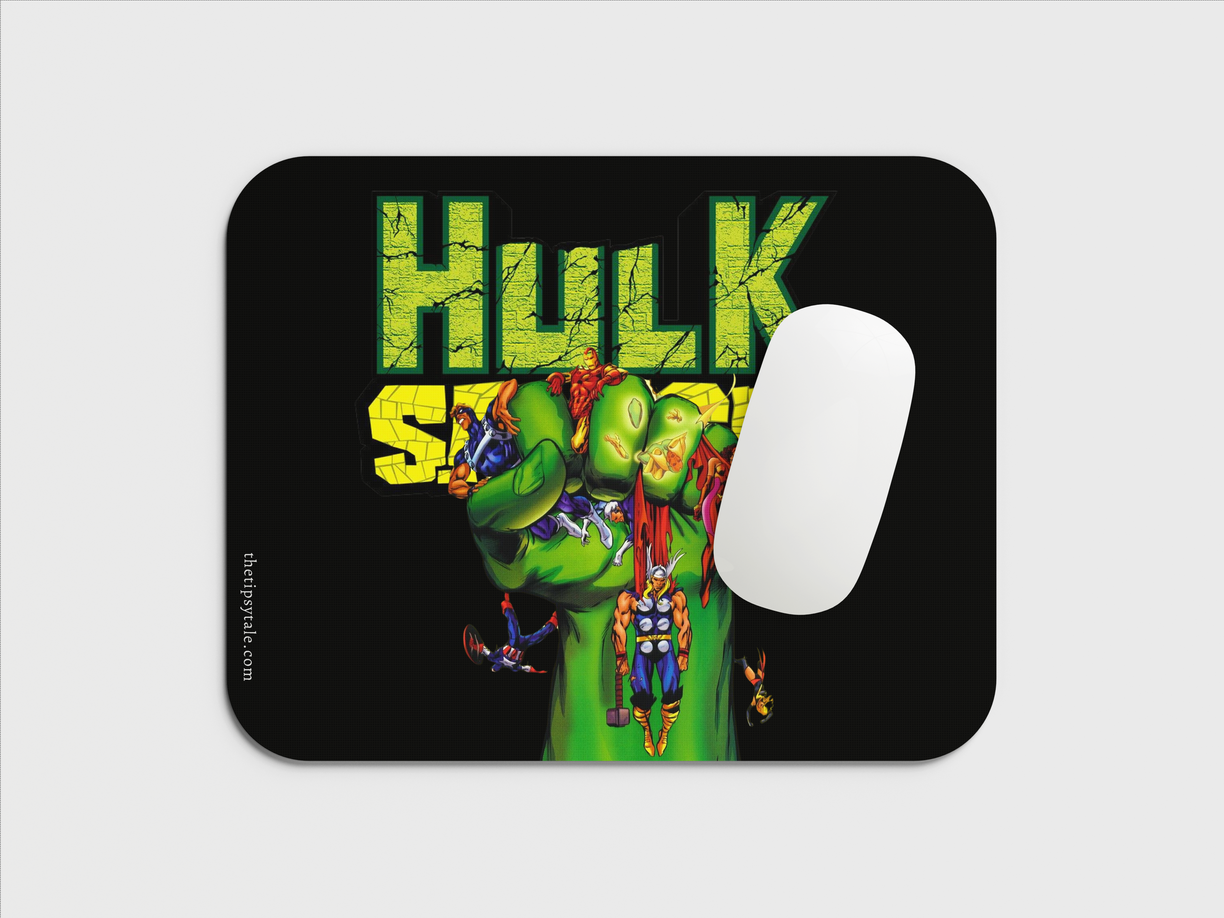 "GREEN HULK SMASH:MOVIE" Mousepad Enhance Your Workspace with Style