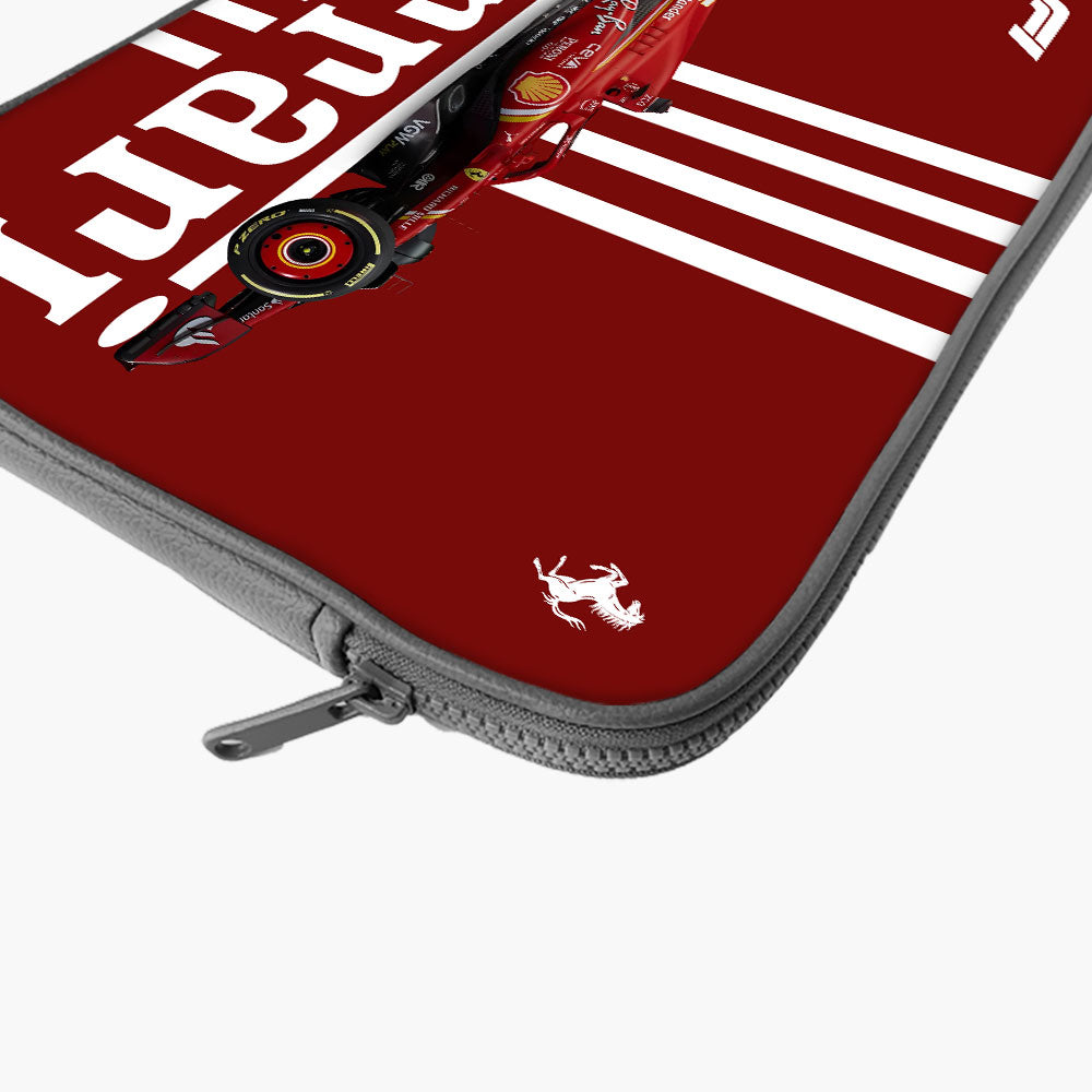 "ROSSO CORSA #SCUDERIA FERRARI" Laptop Sleeves:Bold Modern Design for Every Size