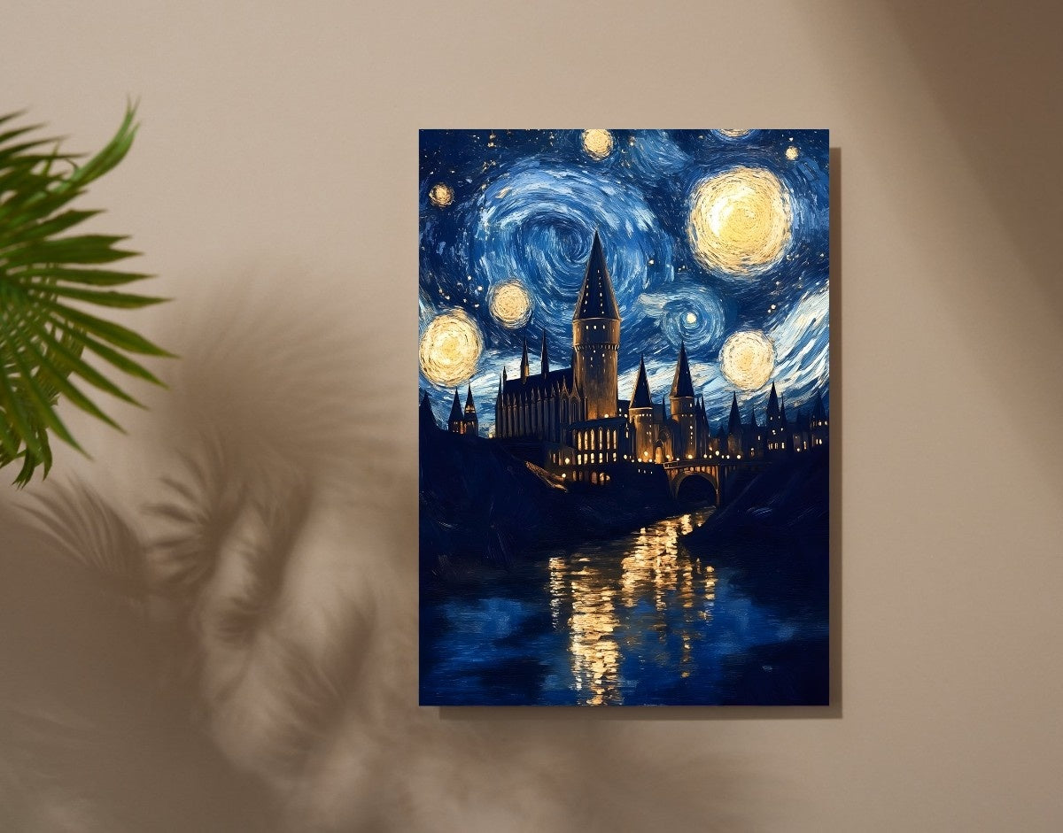 "CELESTIAL ART HOGWARTS" -Shiny & Sturdy Metallic Poster Art That Pops & Sticks