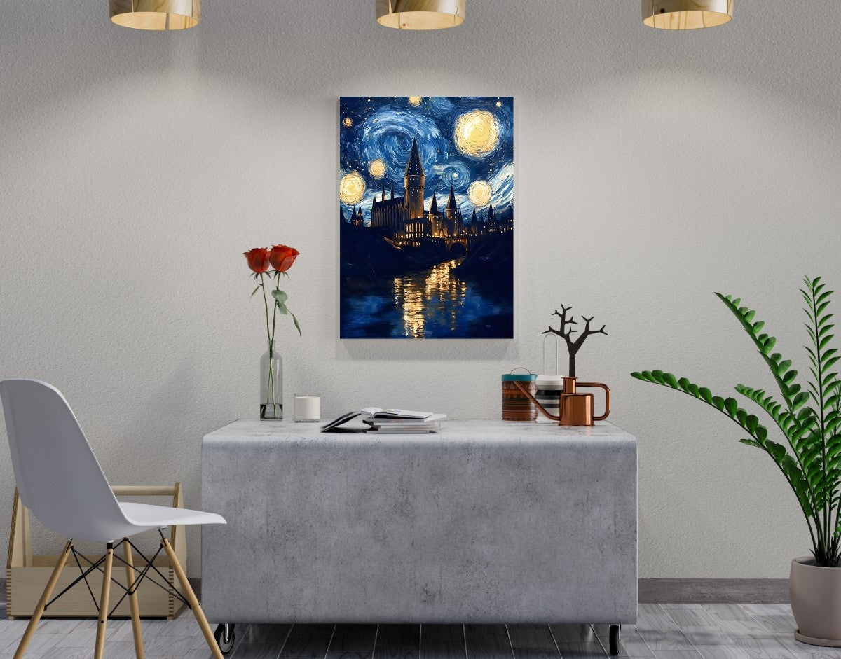 "CELESTIAL ART HOGWARTS" -Shiny & Sturdy Metallic Poster Art That Pops & Sticks