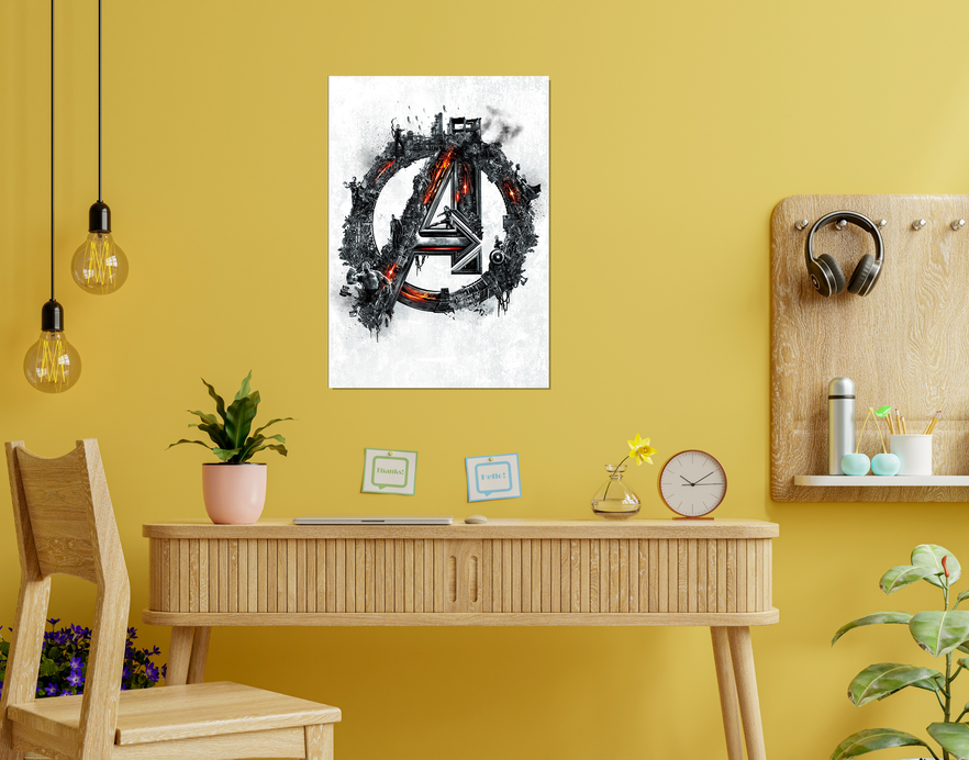 "AVENGERS 2 - AGE OF ULTRON" -Shiny & Sturdy Metallic Poster Art That Pops & Sticks