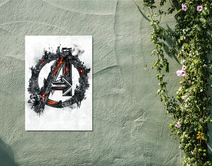 "AVENGERS 2 - AGE OF ULTRON" -Shiny & Sturdy Metallic Poster Art That Pops & Sticks