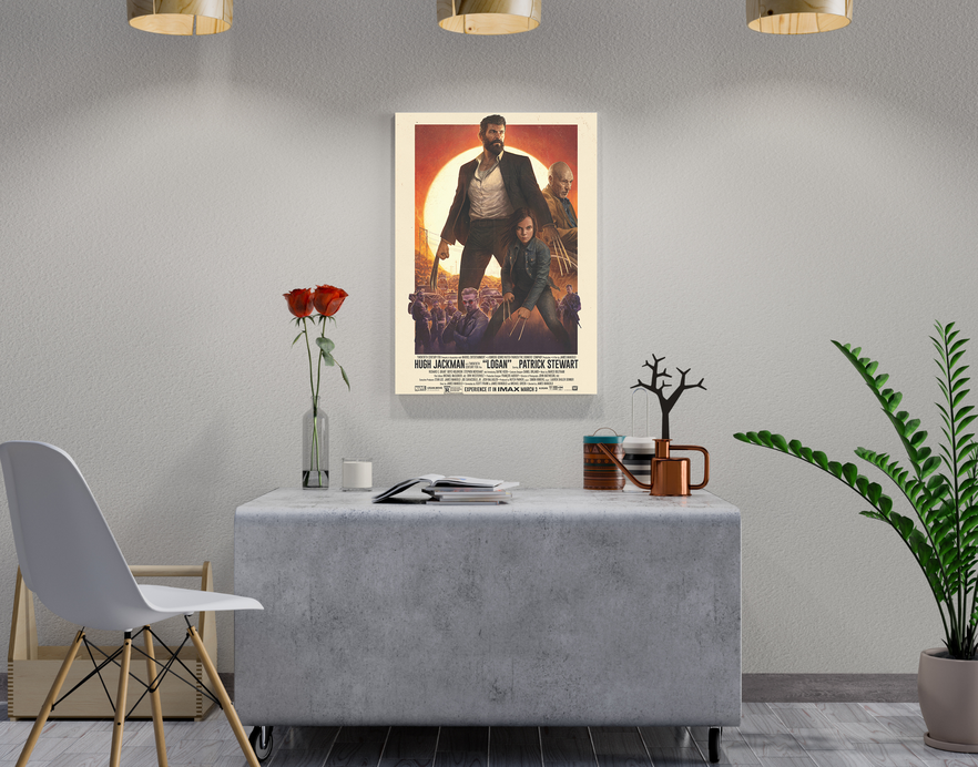 "LOGAN RETURNS - WOLVERINE" -Shiny & Sturdy Metallic Poster Art That Pops & Sticks