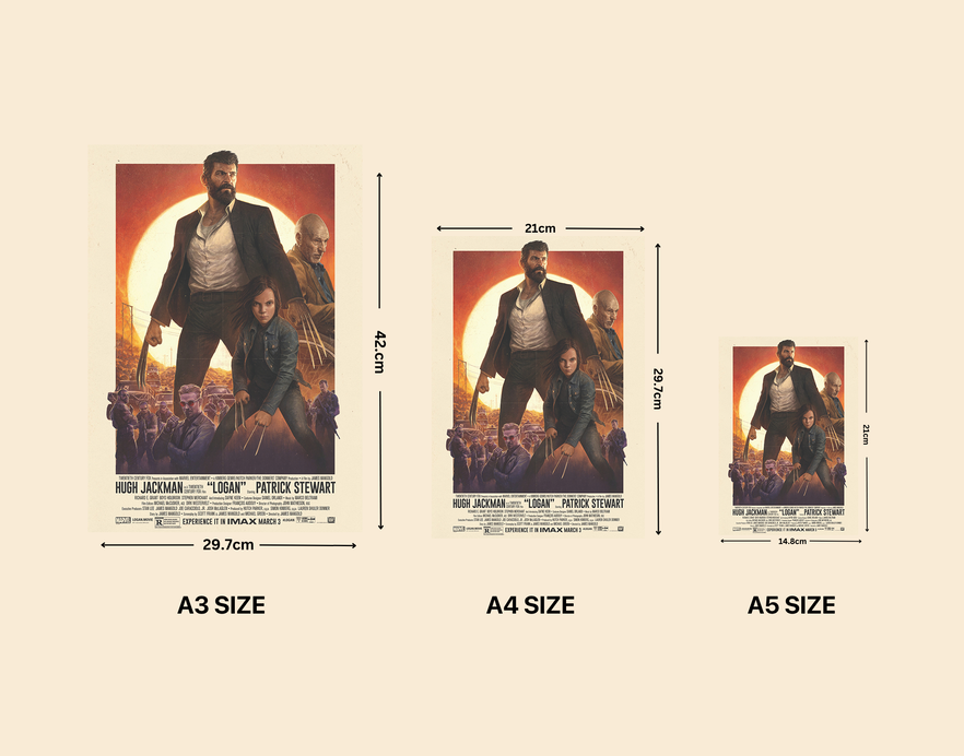 "LOGAN RETURNS - WOLVERINE" -Shiny & Sturdy Metallic Poster Art That Pops & Sticks