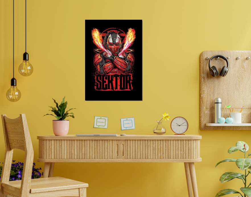 "SEKTOR" -Shiny & Sturdy Metallic Poster Art That Pops & Sticks